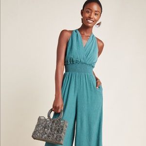 Bionda Plisse Jumpsuit (Anthropologie)